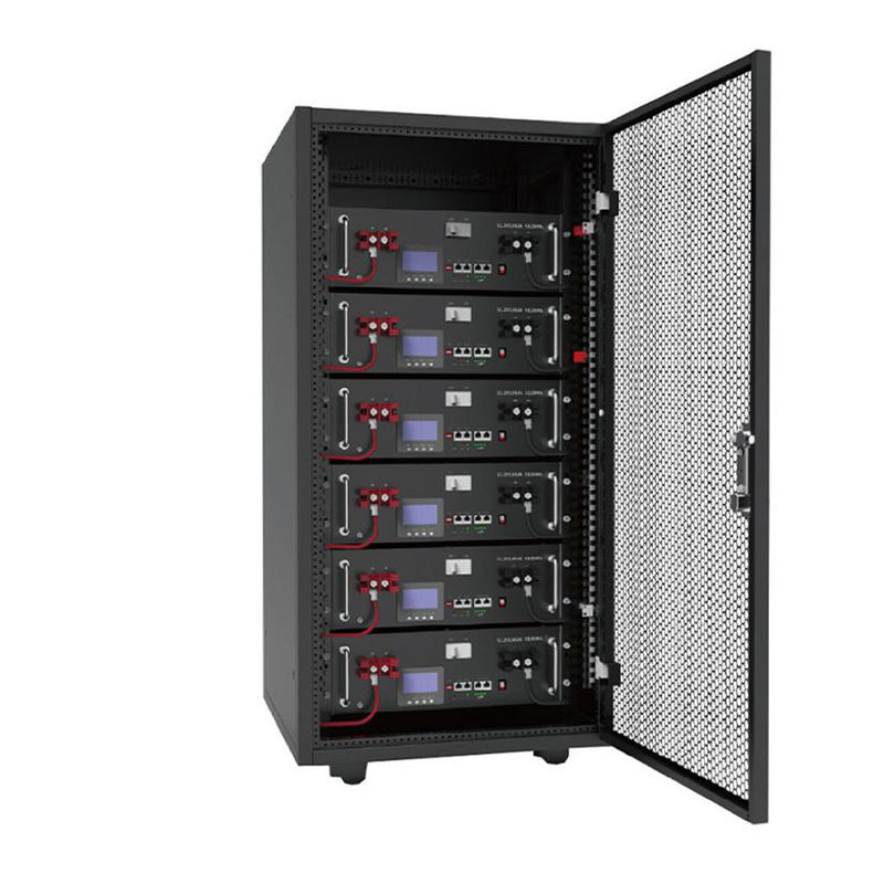 Het aangepaste Rek zet Zonne de Opslagsysteem Batte van de Batterij51.2v 100-600ah LiFePO4 Energie op