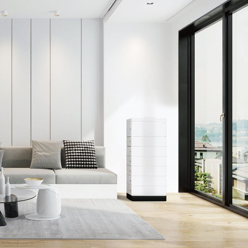 5120Wh het stapelbare van de de Hoogspannings51.2v 50Ah Zonne-energie van het Batterijsysteem Systeem van de de Batterijopslag