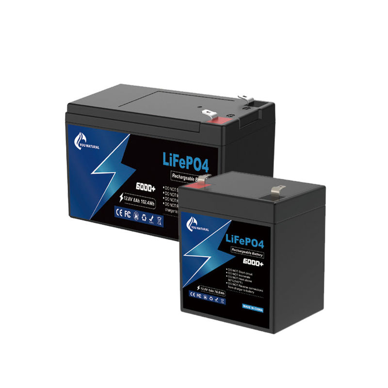 6ah 8ah 12V Lifepo4 Batterij Energiecel Lange Levensduur Li Ion Batterij Pack
