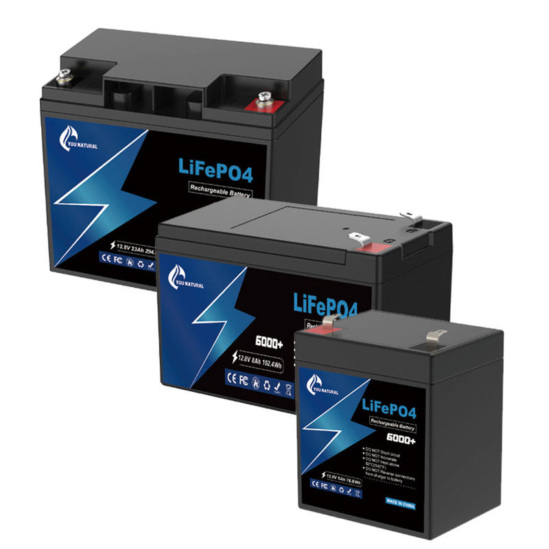 Golfkar 12V LiFePo4-batterij Lithium-ion-ijzerfosfaatbatterij 6ah 8ah 23ah 295Wh