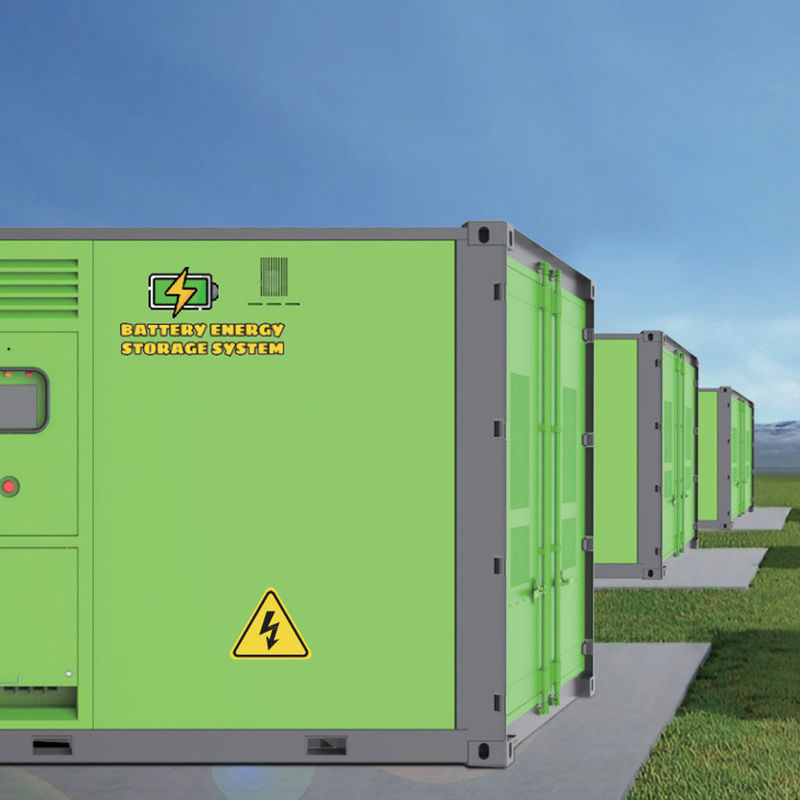 Dieselgenerator en lithiumbatterij energieopslag systeem allemaal in één buitenbatterijkast