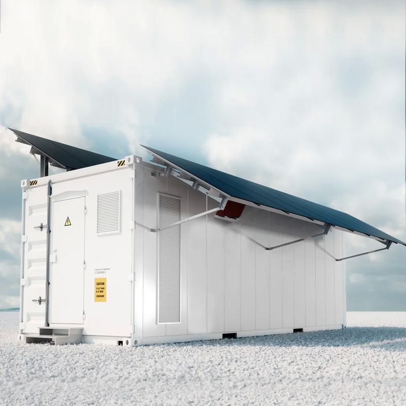 Containersysteem voor energieopslag 18*4P384S Configuratie en 75 t gewicht voor maximale capaciteit